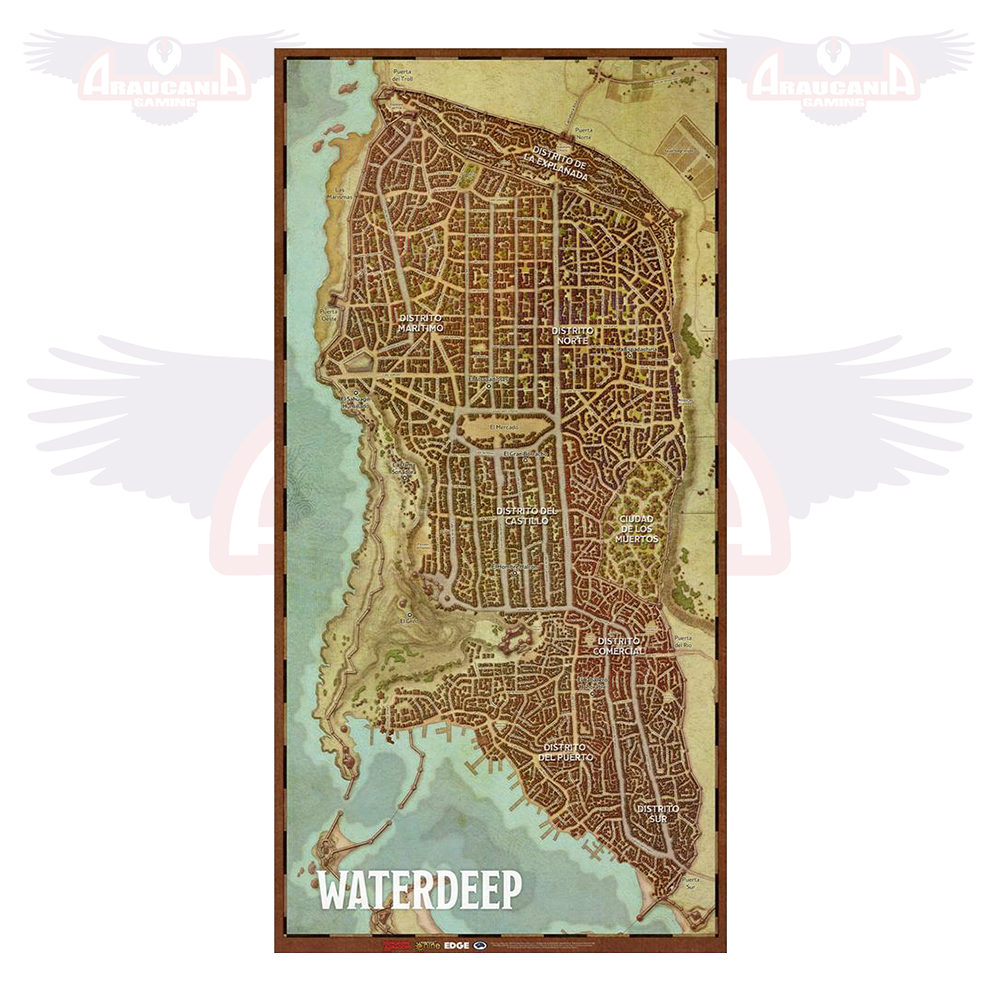 JDM-Dungeons & Dragons Mapa de Ciudad de Waterdeep