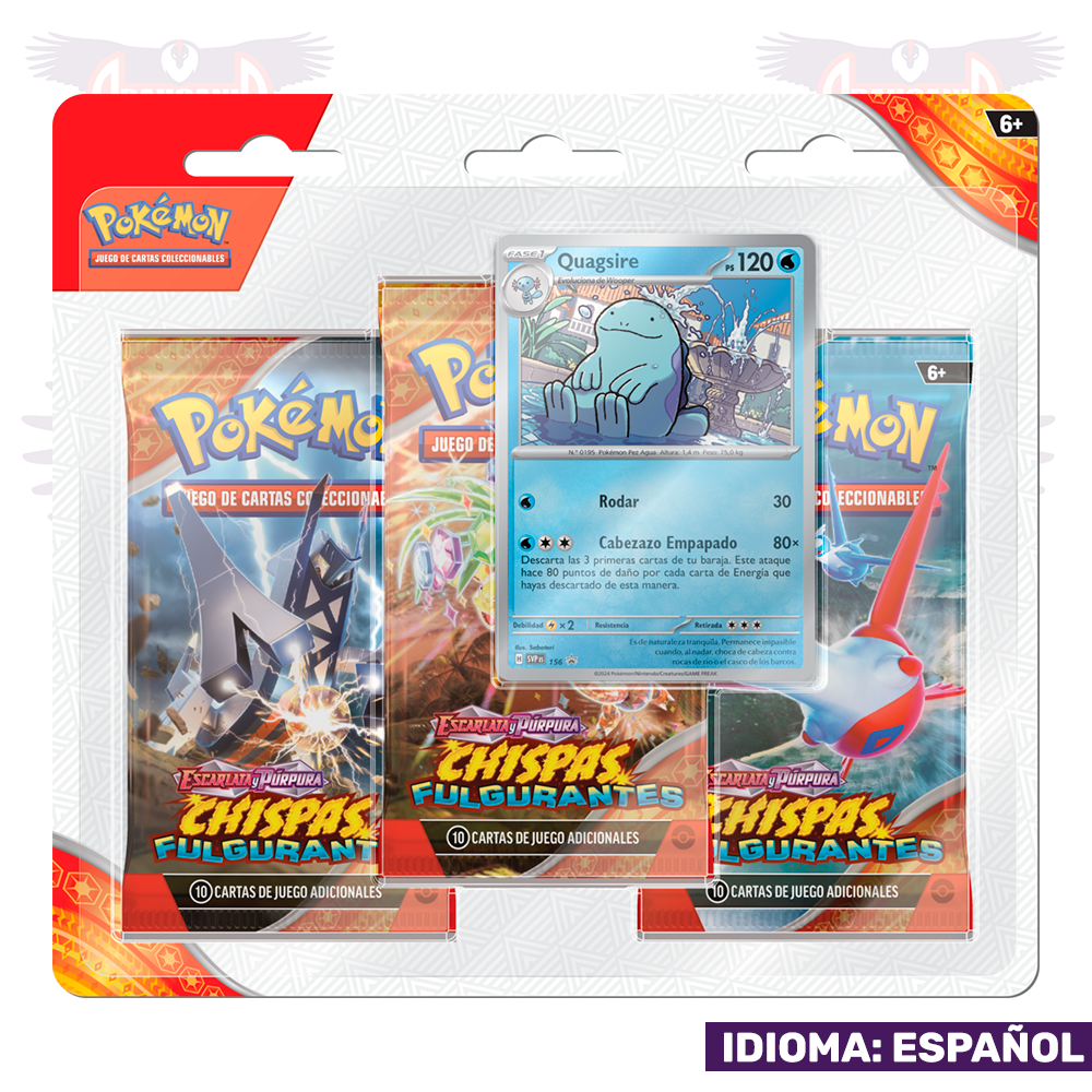 Pokémon Surging Sparks Fulgurantes Pack Quagsire Blister (Español)