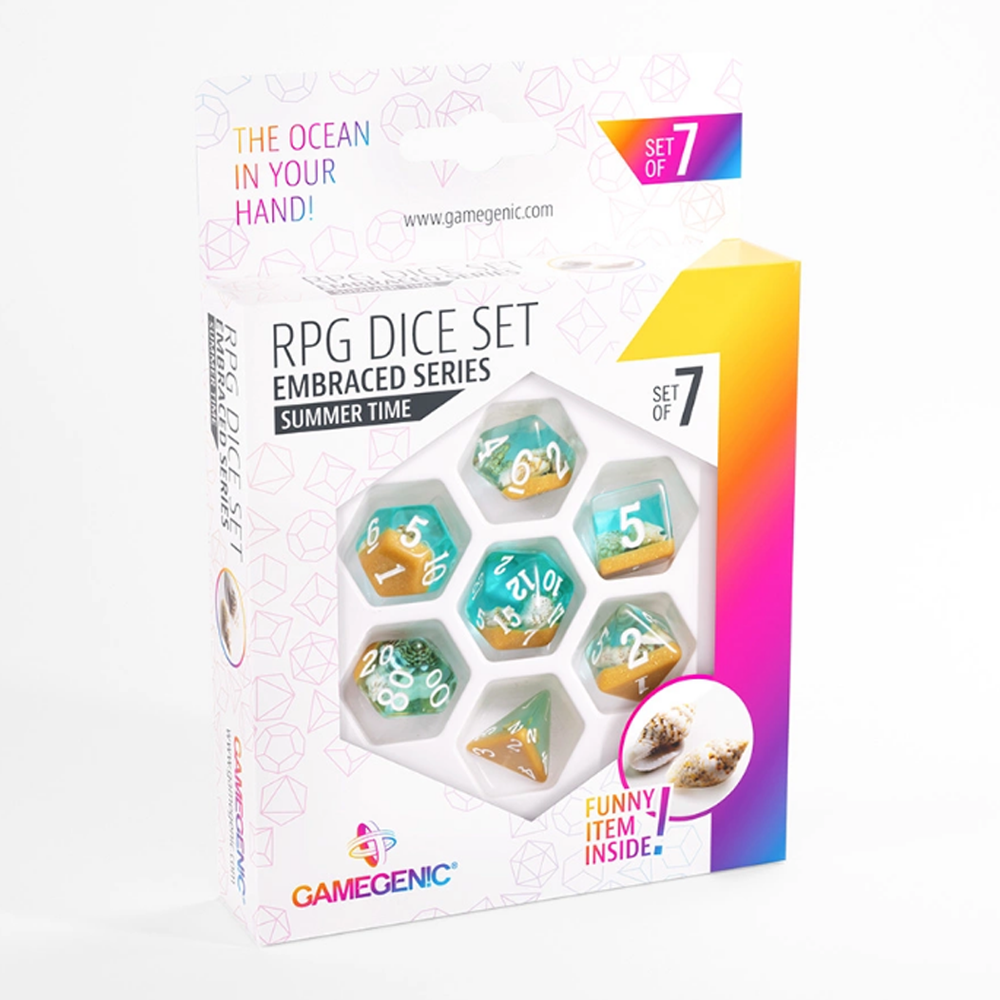 RPG Dice Set (7pcs) Embraced Series – Summer Time