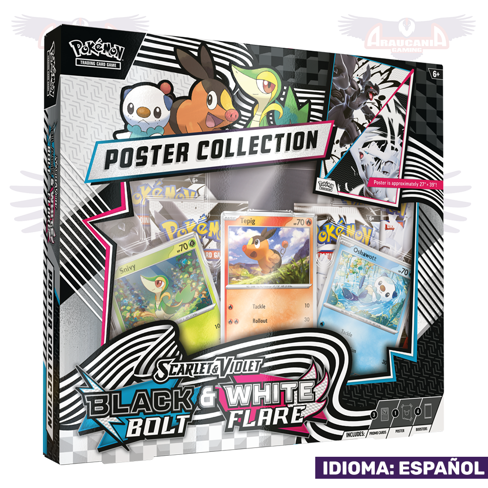 Pokémon 038 Blanca Fulgor Llama Negro Poster Unova Collection (Español)